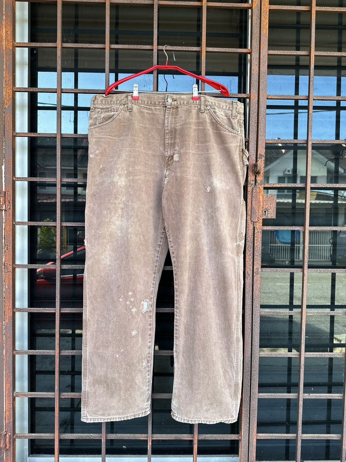 Vintage Thrashed Distressed Dickies ERD Grunge Carpenter Jeans Size US 41 - 2 Thumbnail