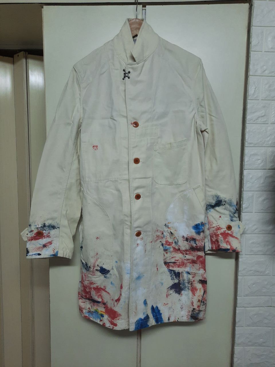 Junya Watanabe SS18 Runway Paint Splatter Coat Size US S / EU 44-46 / 1 - 1 Thumbnail