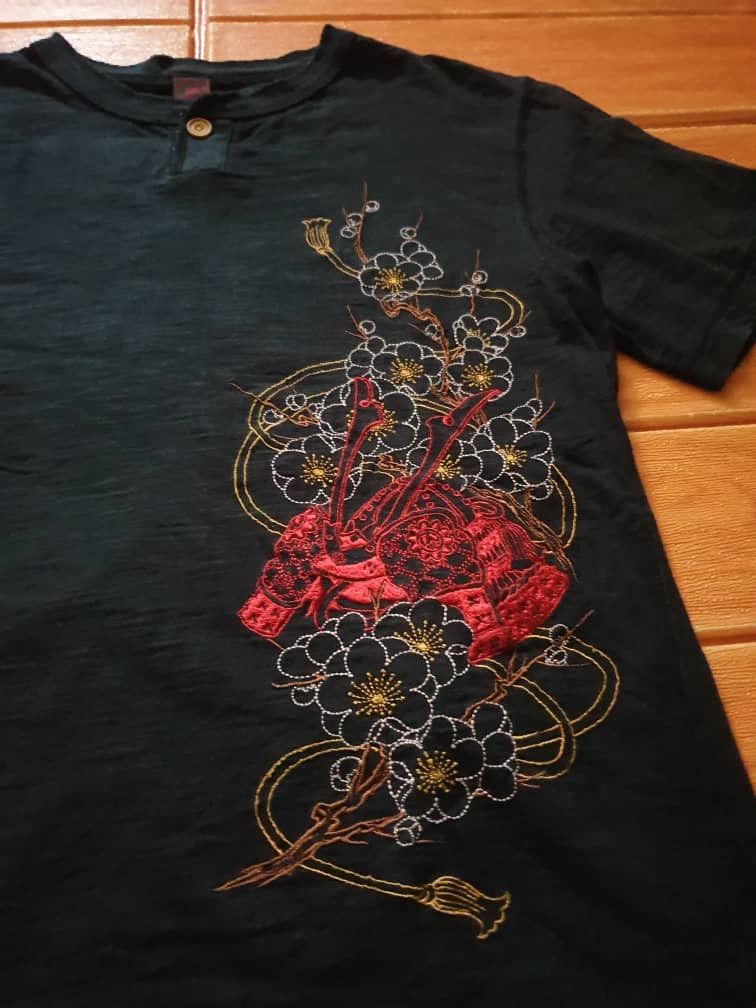 Japanese Brand 💥Samurai Japanese embroidery sukajan shirt Size US S / EU 44-46 / 1 - 7 Thumbnail