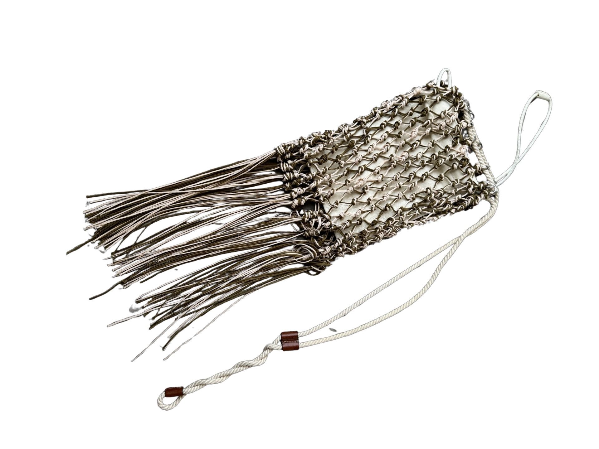 Jil Sander SS21 Fringe Net Bag w/ Removable Leather Pouch Size ONE SIZE - 6 Thumbnail