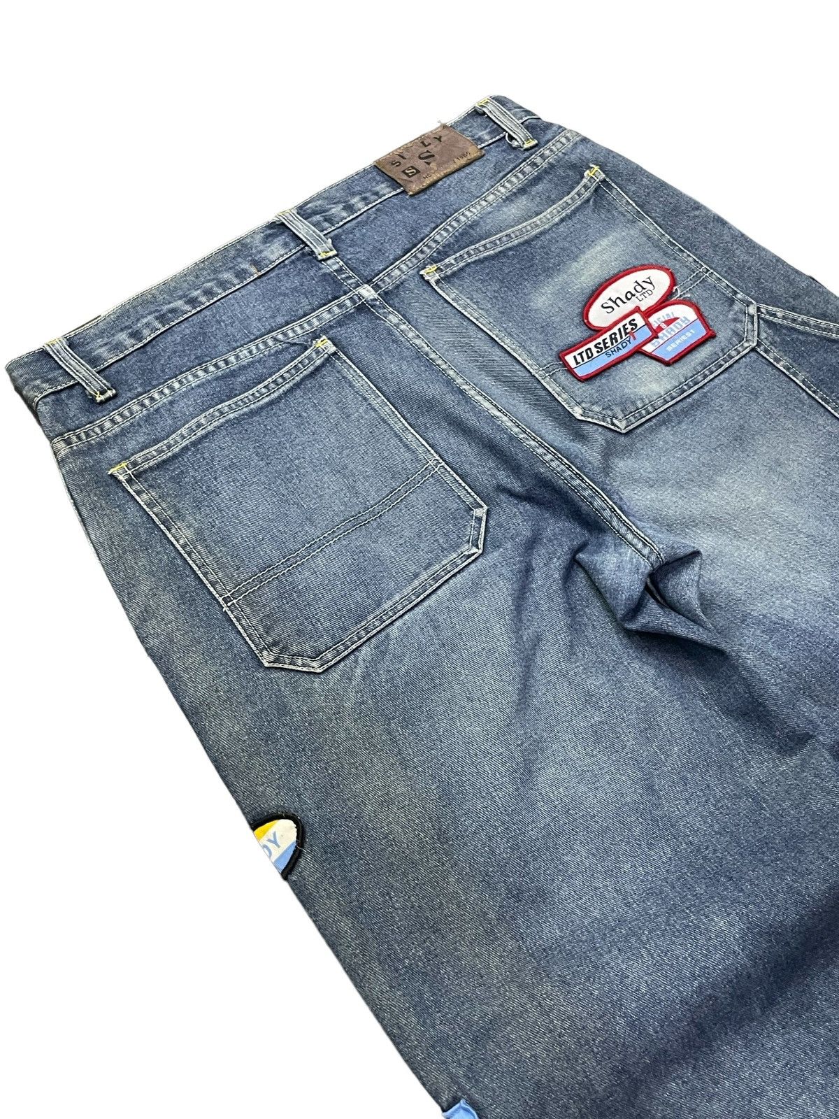 Eminem × JNCO Vintage Eminem Shady Ltd Patched Rap Baggy Massive Jeans Size US 34 / EU 50 - 14 Thumbnail