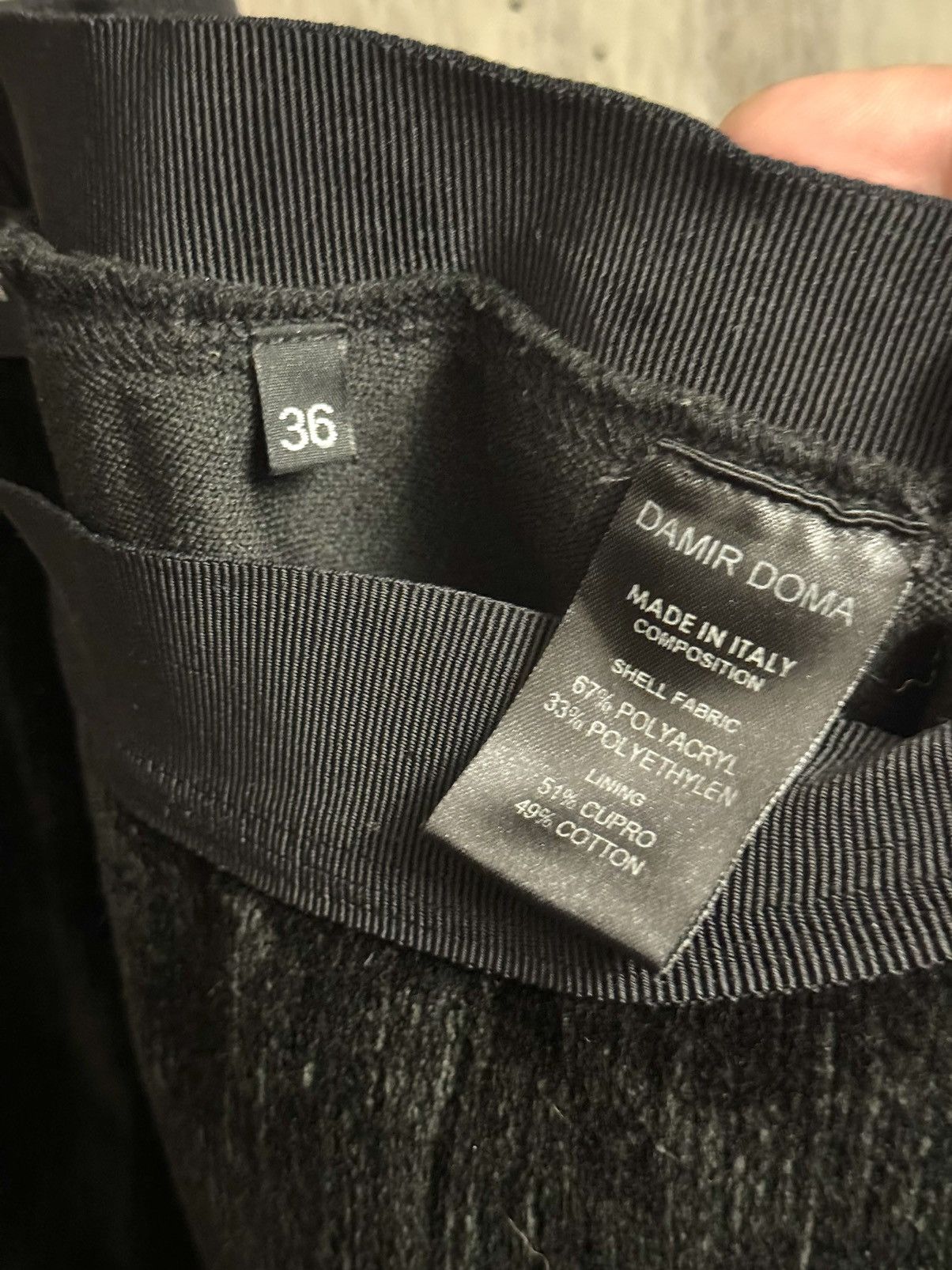 Damir Doma Damir Doma black heavy velvet pod shorts 36 wo Size 26" / US 2 / IT 38 - 3 Thumbnail