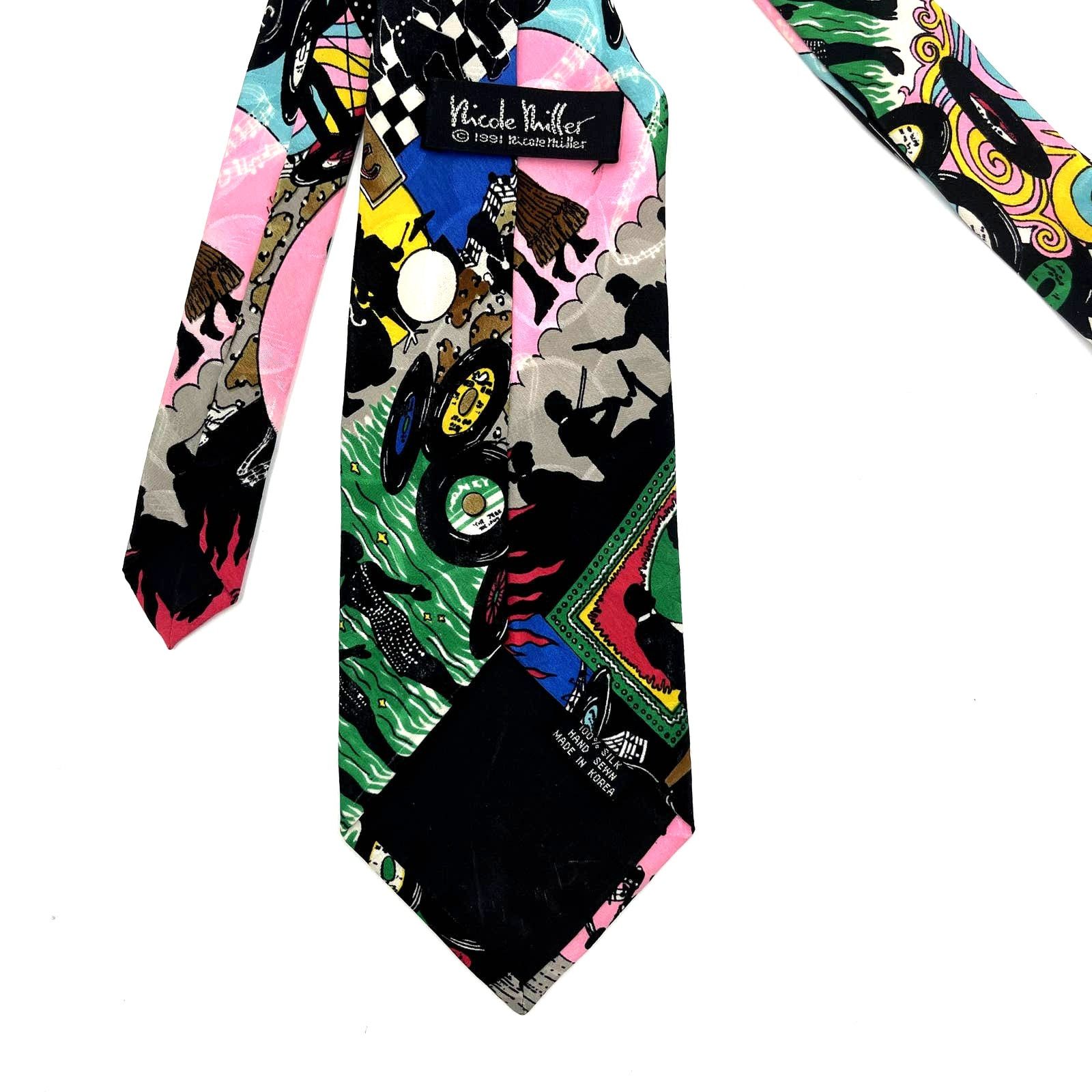 Nicole Miller × Vintage Nicole Miller Silk Neck Tie Vintage 90's Size ONE SIZE - 5 Thumbnail