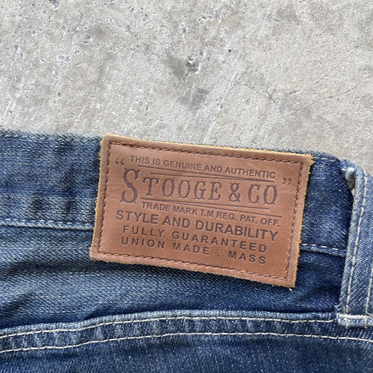 Japanese Brand × Jean × Vintage Vintage The Stooge Japan Faded Denim Jeans Pants Mud Wash Size US 34 / EU 50 - 10 Thumbnail