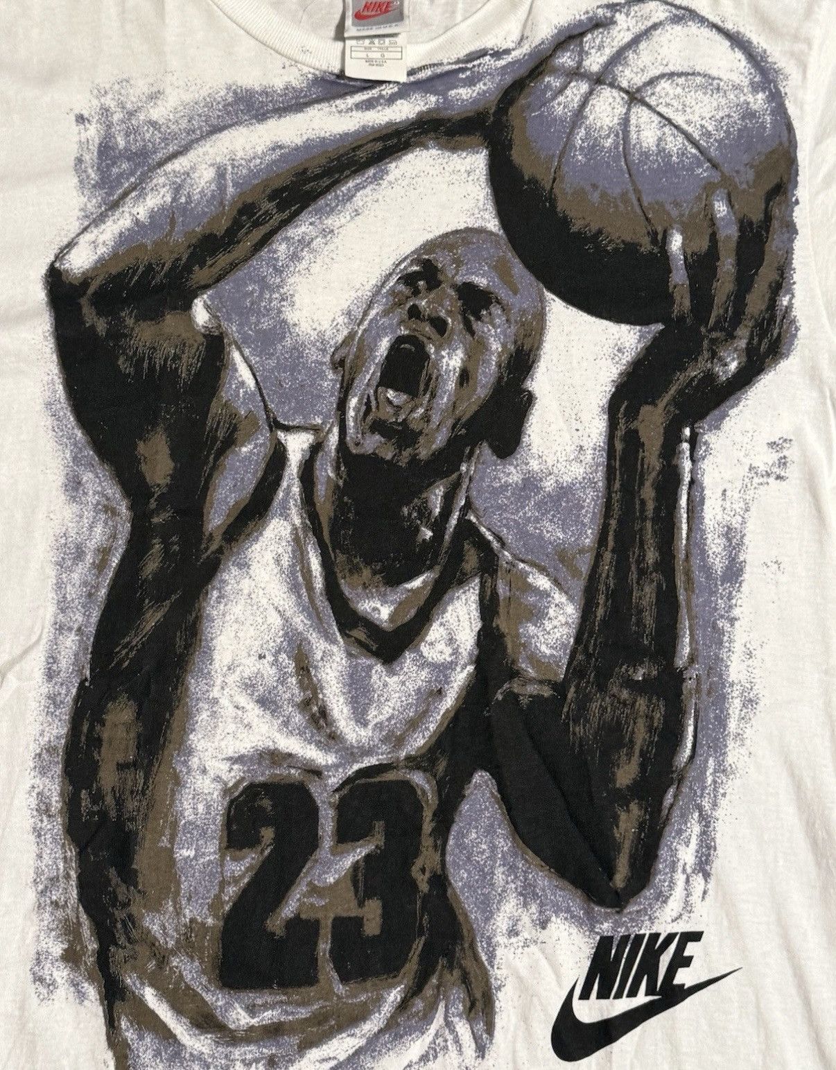 Nike Vintage Nike Michael Jordan “Sketch” T-Shirt - OBO Size US L / EU 52-54 / 3 - 2 Thumbnail