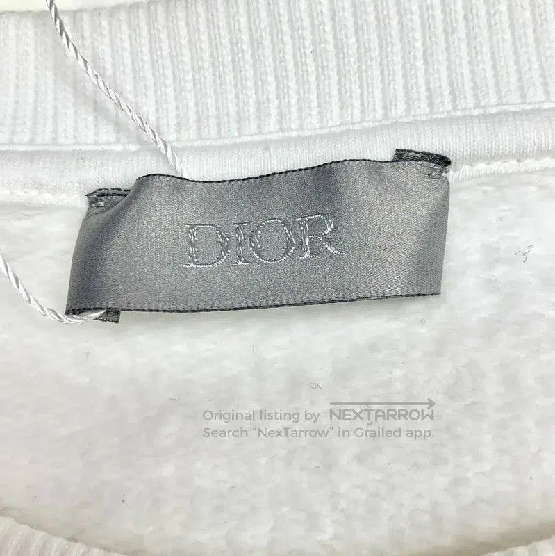 Dior Dior Women's White Cotton Sweatshirt with Bee . Size L / US 10 / IT 46 - 6 Thumbnail