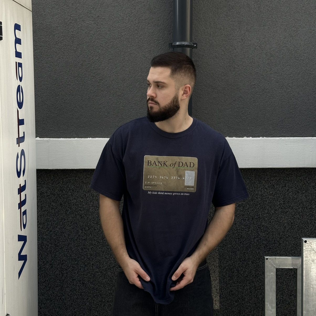 Japanese Brand × Vintage Vintage Japanese Style Bank of Dad T-shirts Big Logo Joke Size US XL / EU 56 / 4 - 1 Thumbnail