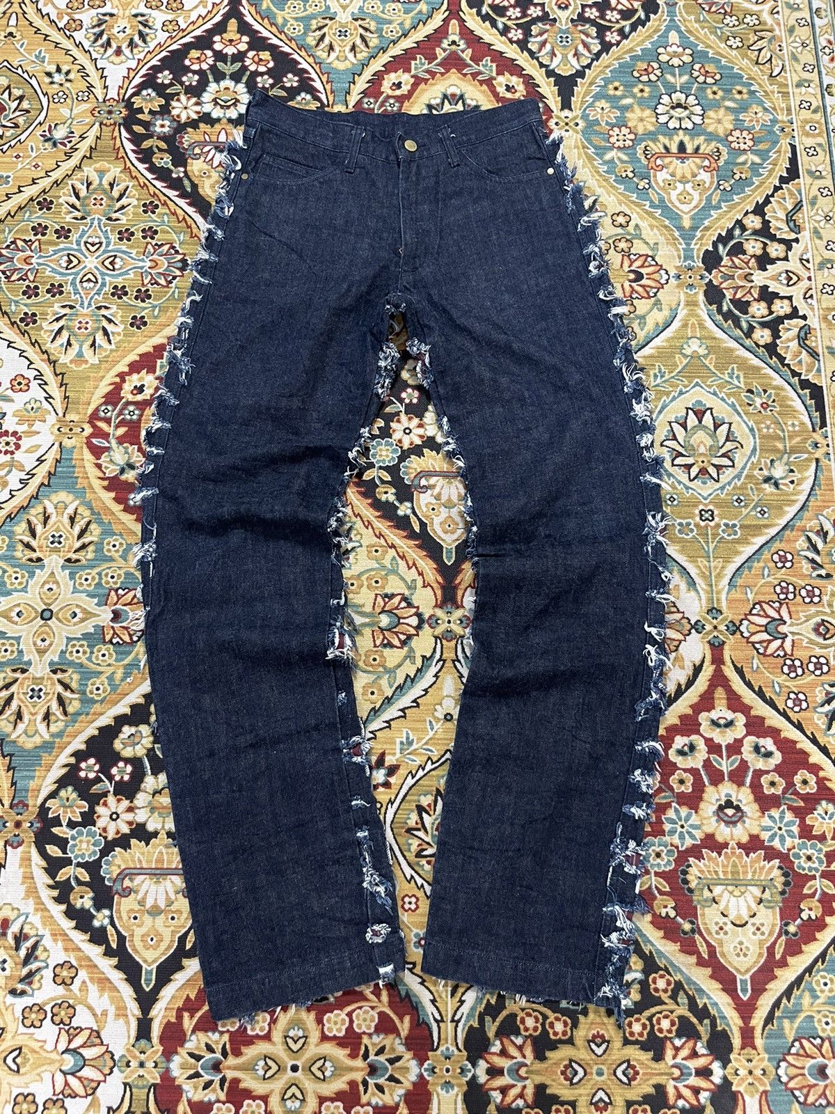 Japanese Brand Vintage Altch Destroyed Rips And Patchess Distressed Jeans Size US 29 - 9 Thumbnail