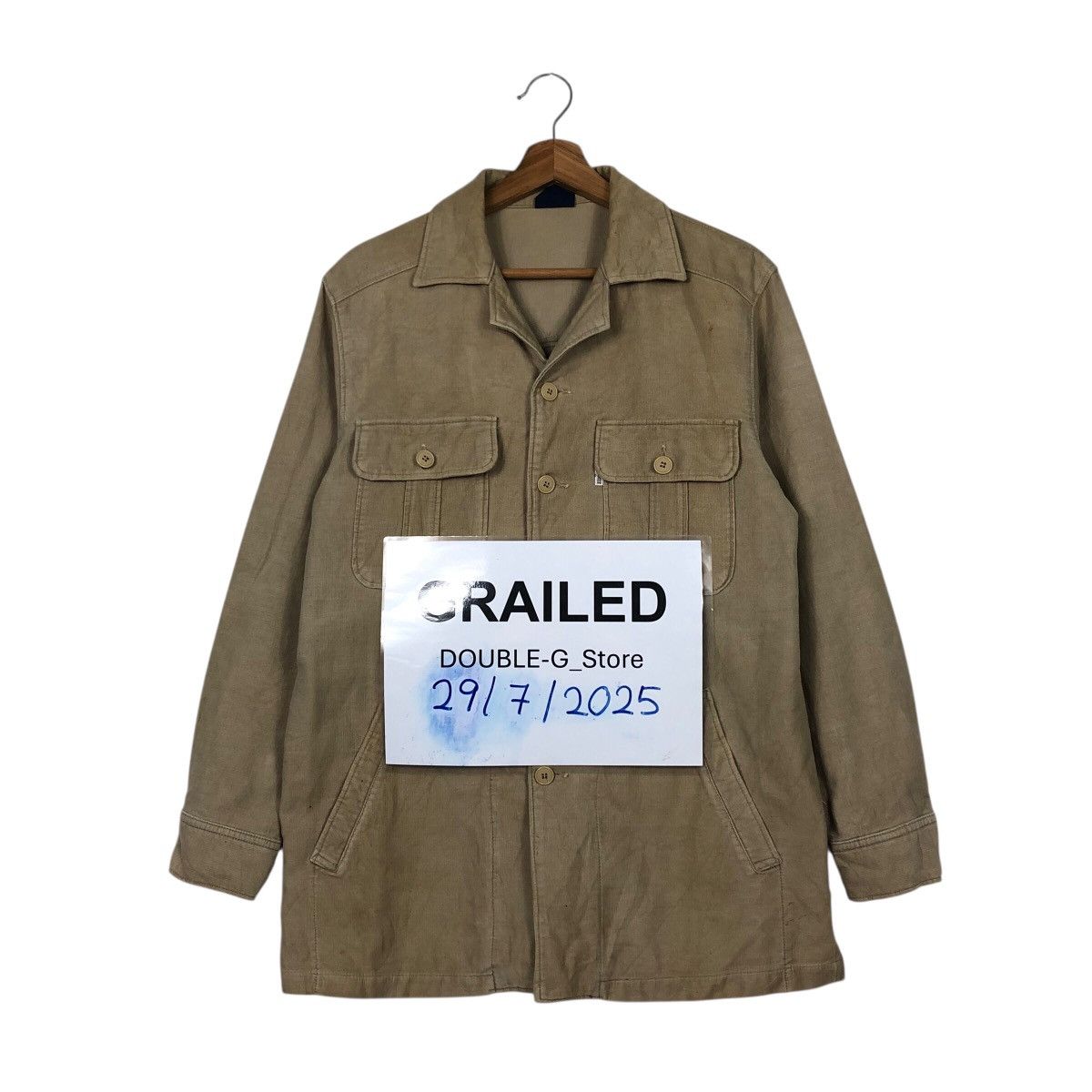 Japanese Brand 📌Vintage Trucker Chore Work Jacket Big John Multi Pocket Size US L / EU 52-54 / 3 - 1 Thumbnail