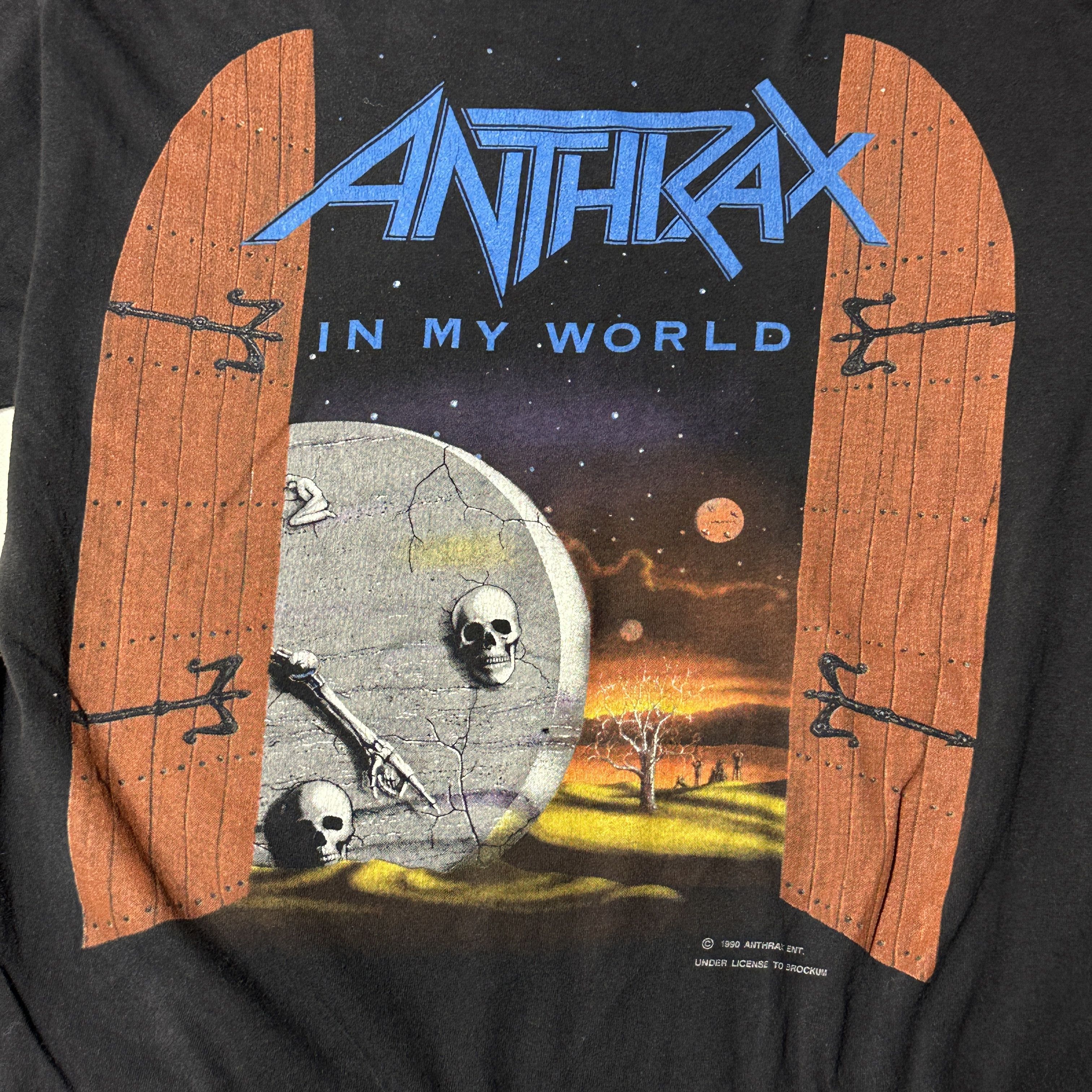 CO 1990s Brockum Anthrax In My World Graphic T-Shirt Size L Size US L / EU 52-54 / 3 - 2 Thumbnail