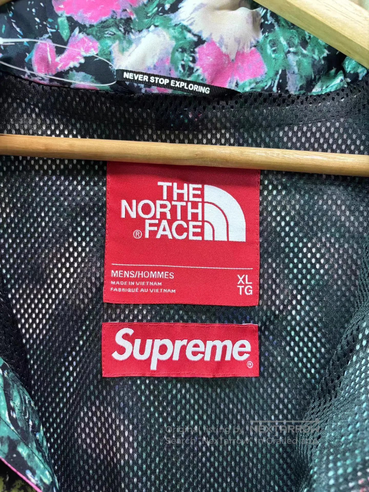 Supreme Green Floral Print Light Jacket . Size US XL / EU 56 / 4 - 3 Thumbnail