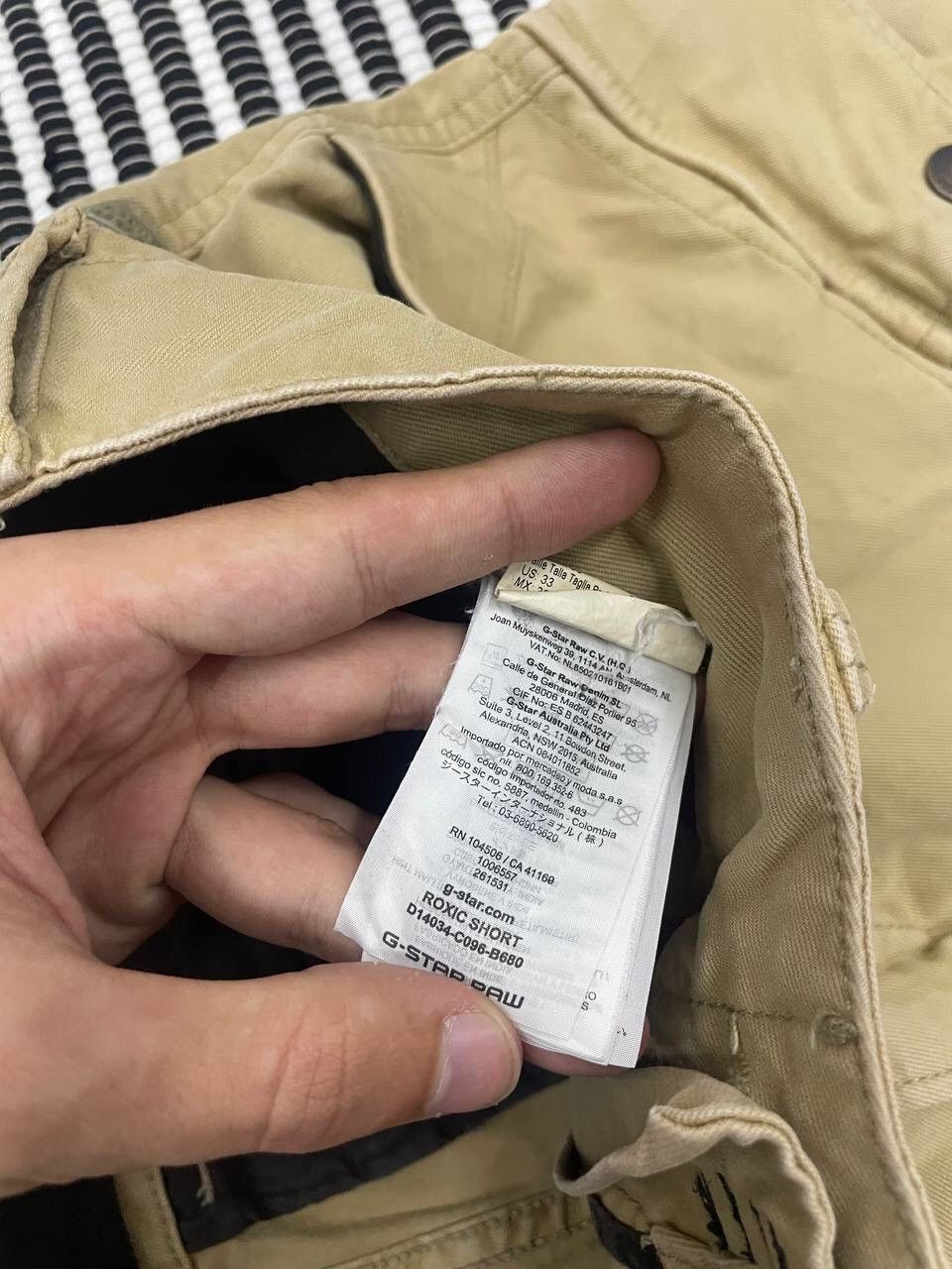 G-Star × Japanese Brand × Vintage Vintage G Star Raw Cargo Roxic Short Y2K Size US 33 - 10 Thumbnail