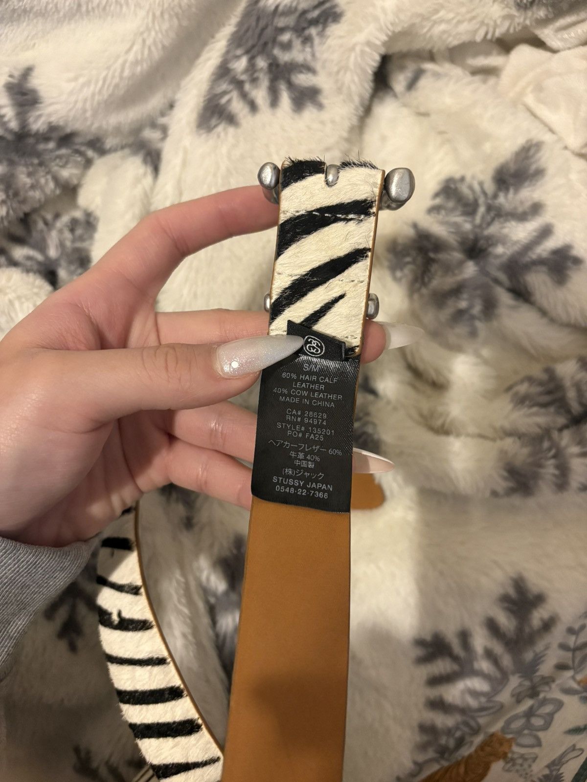 Stussy Stussy zebra print belt Size ONE SIZE - 2 Thumbnail