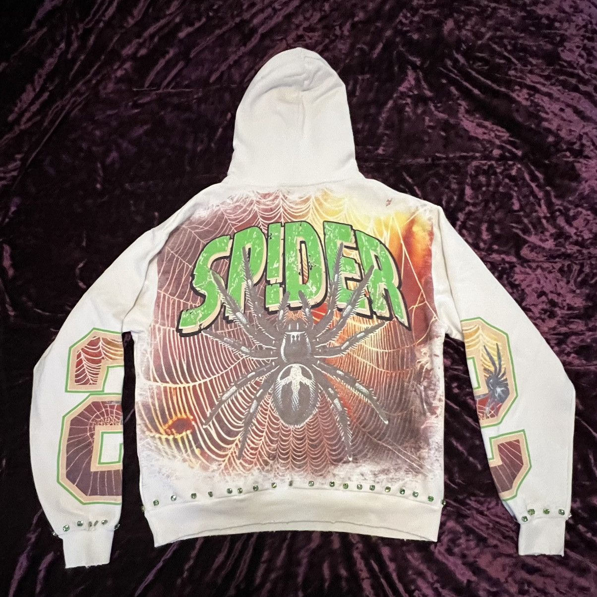 Other Stray Spider Graphic Rhinestone Cream Pullover Hoodie Size S Size US S / EU 44-46 / 1 - 3 Thumbnail