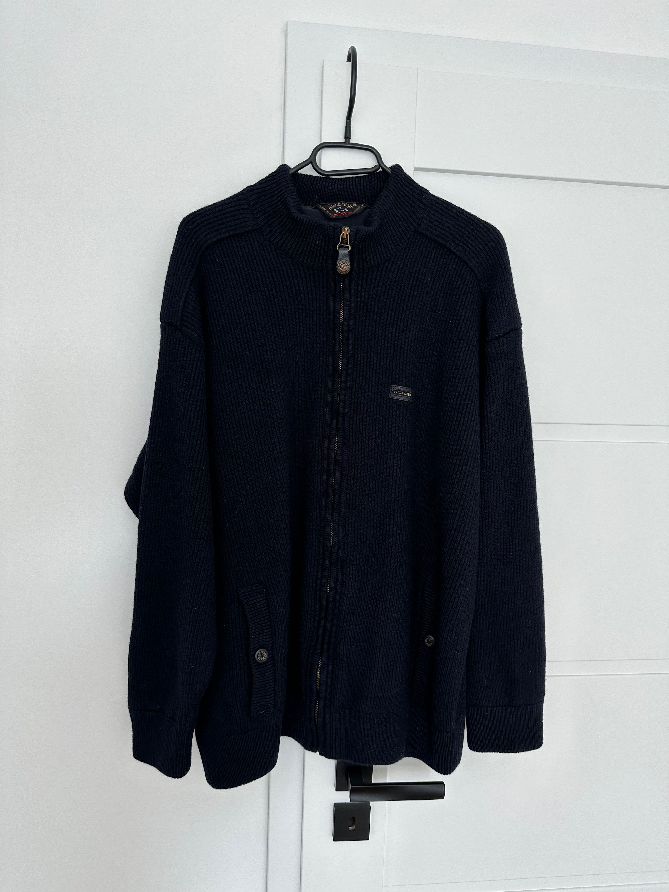 Paul & Shark Paul & Shark Yachting vintage wool bomber jacket knit blue Size US L / EU 52-54 / 3 - 1 Thumbnail