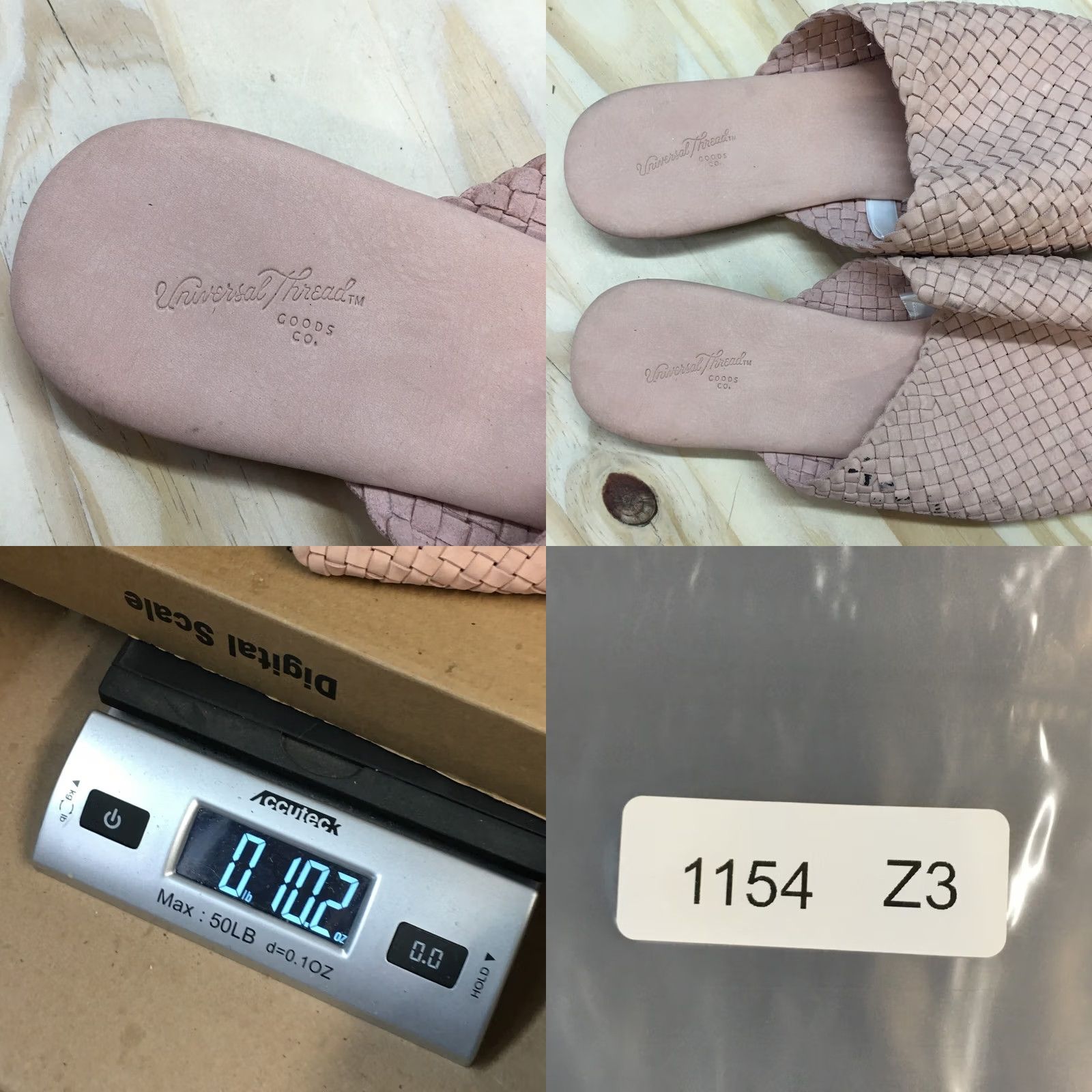 Vintage Universal Thread Sandals Womens 8 Pink Slip-On Almond Mule Flats Faux Leather Comfort Shoes Womens Footwear Size US 8 / IT 38 - 9 Thumbnail