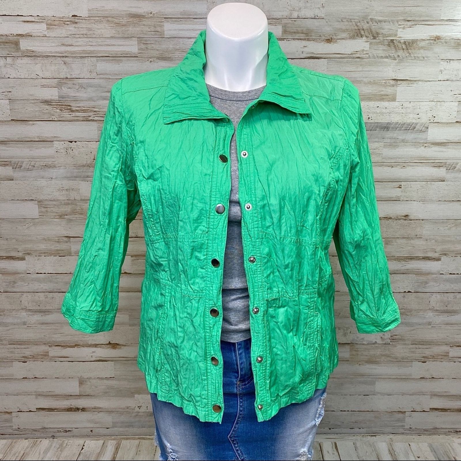 Chicos Zenergy by Chico’s Hayden Crinkle Jacket Size Chico's 2 or L Size L / US 10 / IT 46 - 1 Thumbnail
