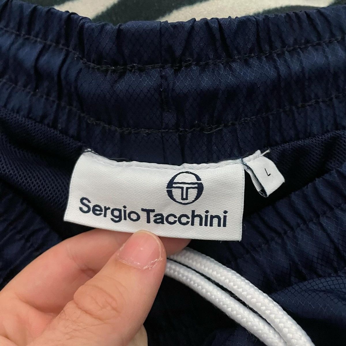 Sergio Tacchini × Vintage Vintage Sergio Tacchini Nylon Track Pants Parachute Drill Size US 34 / EU 50 - 2 Thumbnail