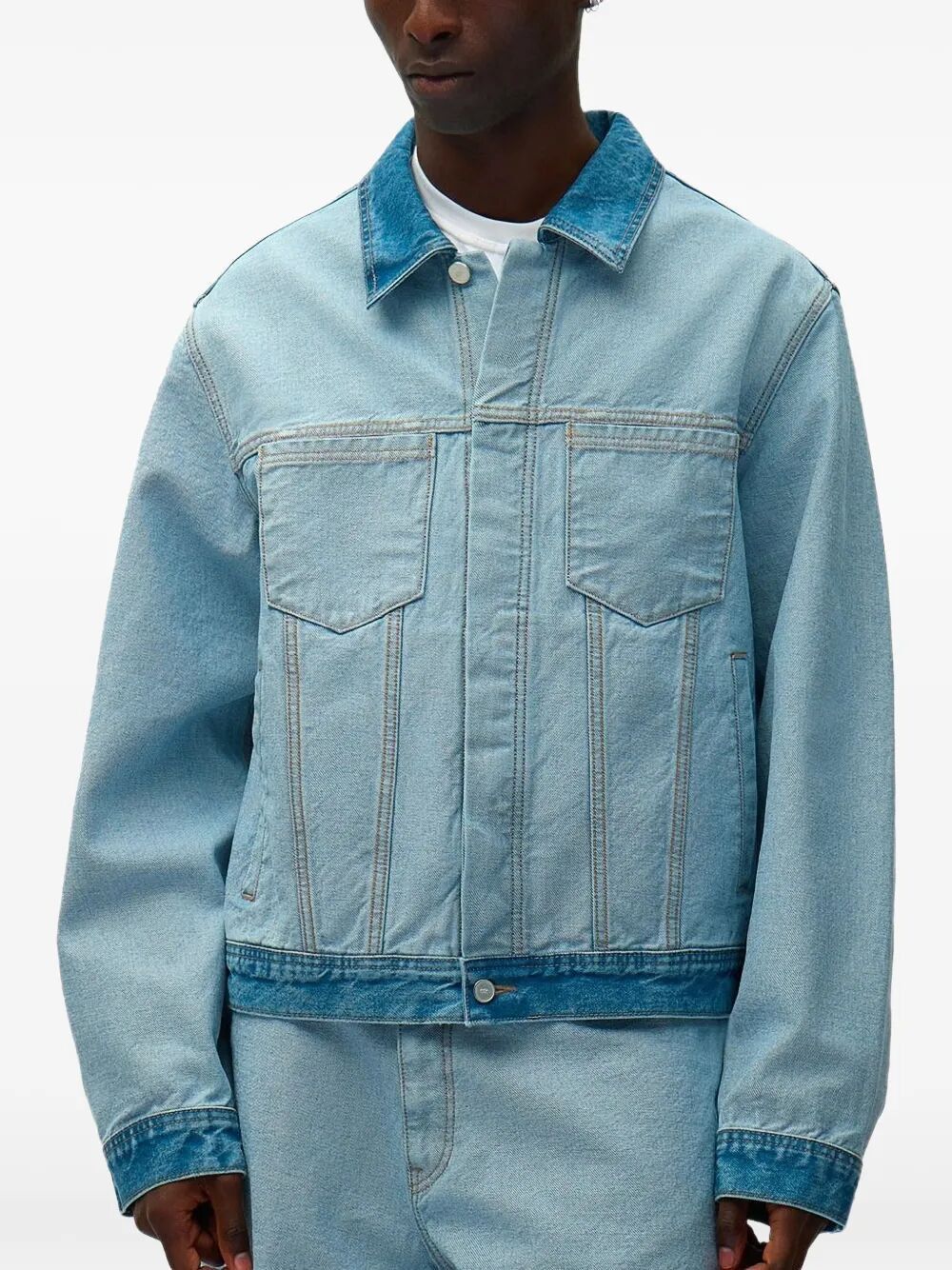 Arte Antwerp DENIM "INSIDE OUT" JACKET Size US S / EU 44-46 / 1 - 1 Thumbnail