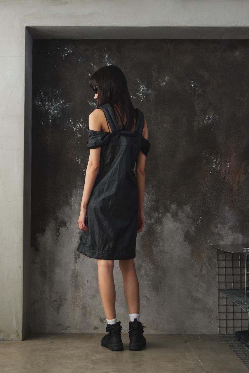 Maison Margiela Maison Margiela Deconstructed Off Shoulder Drawstring Dress Size M / US 6-8 / IT 42-44 - 4 Thumbnail