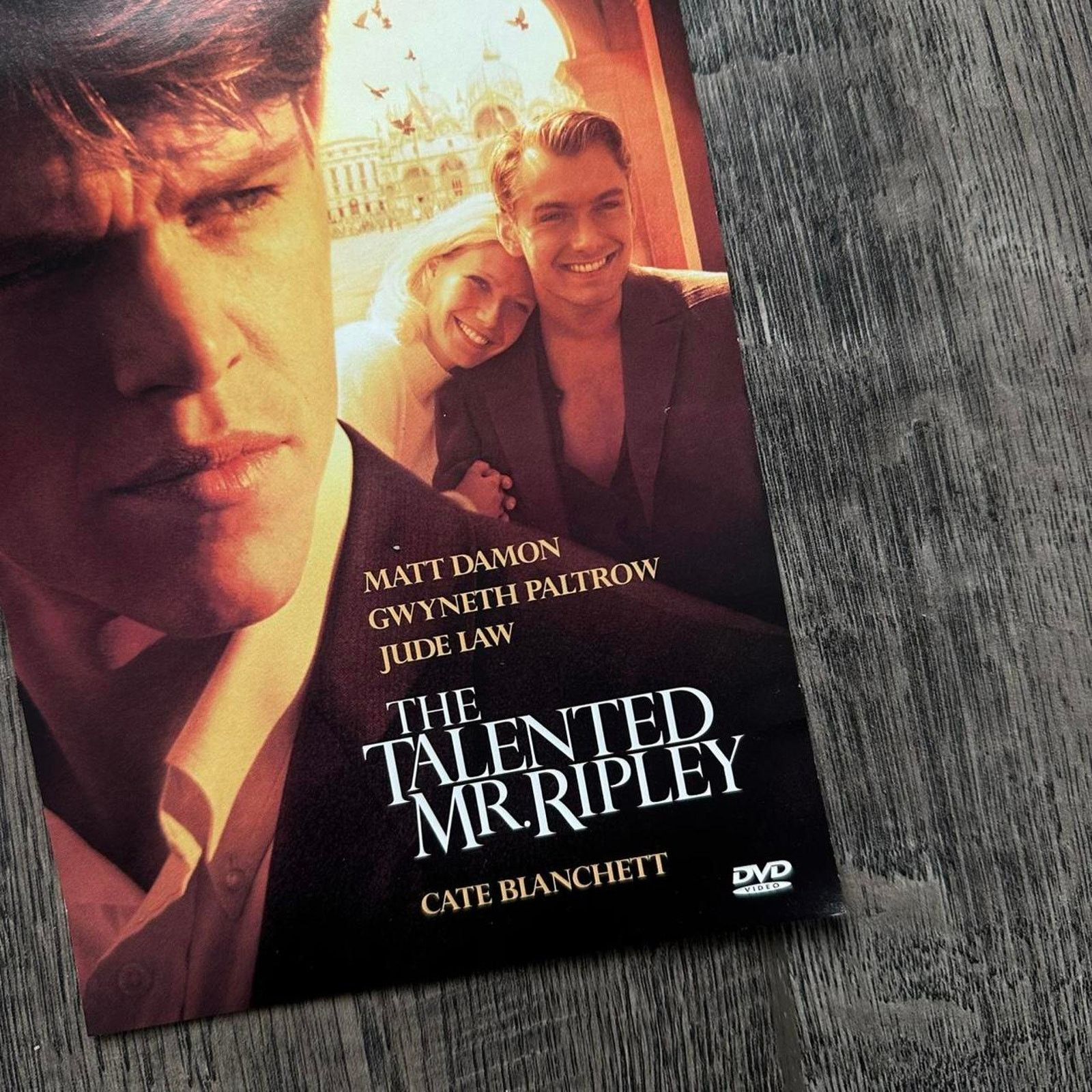 Vintage Vintage The Talented Mr Ripley Mini Movie Promo DVD Poster Size ONE SIZE - 2 Thumbnail