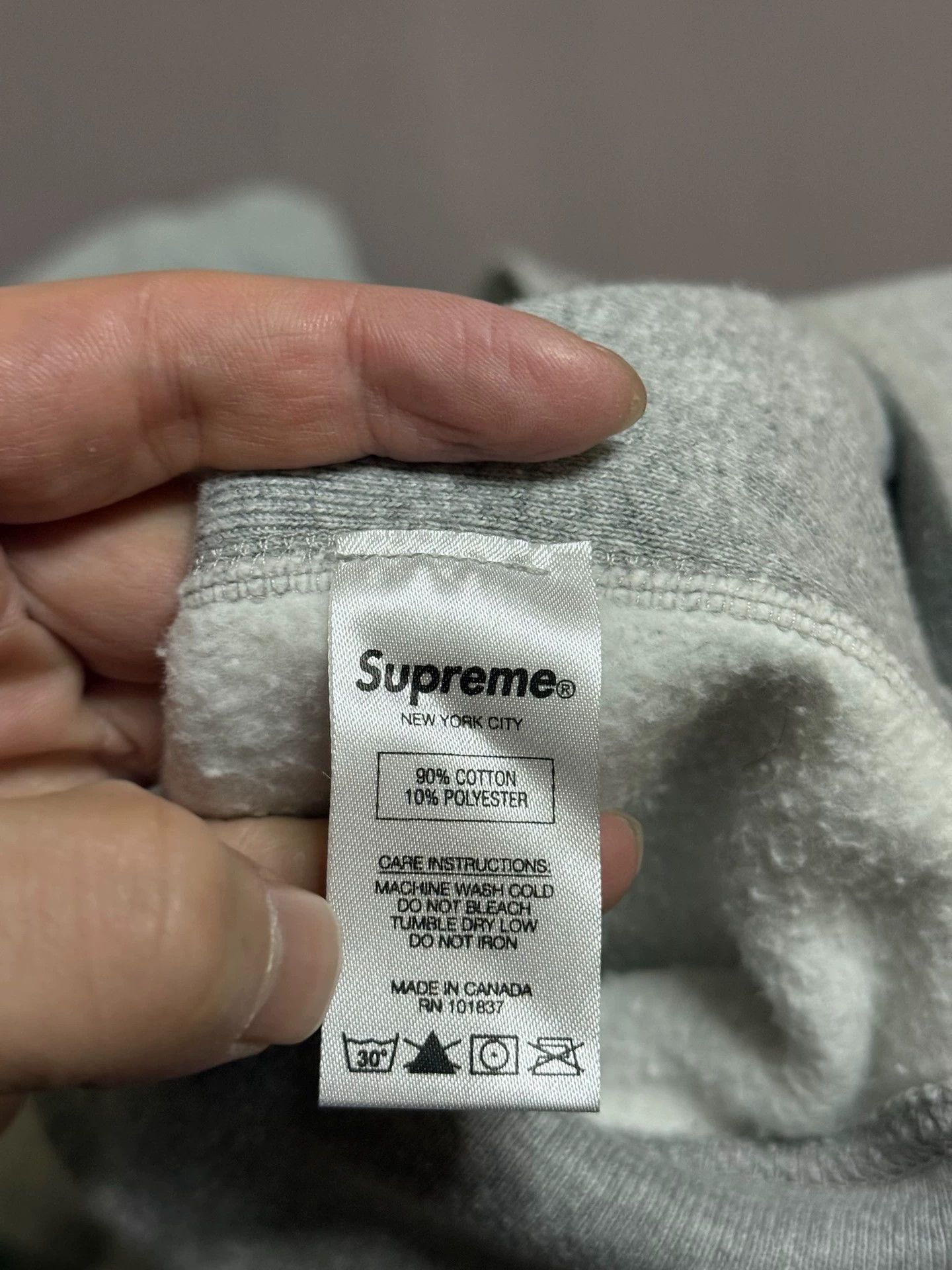Supreme Supreme FW17 Box Logo Hoodie Gray Orange Sz M Size US M / EU 48-50 / 2 - 6 Thumbnail