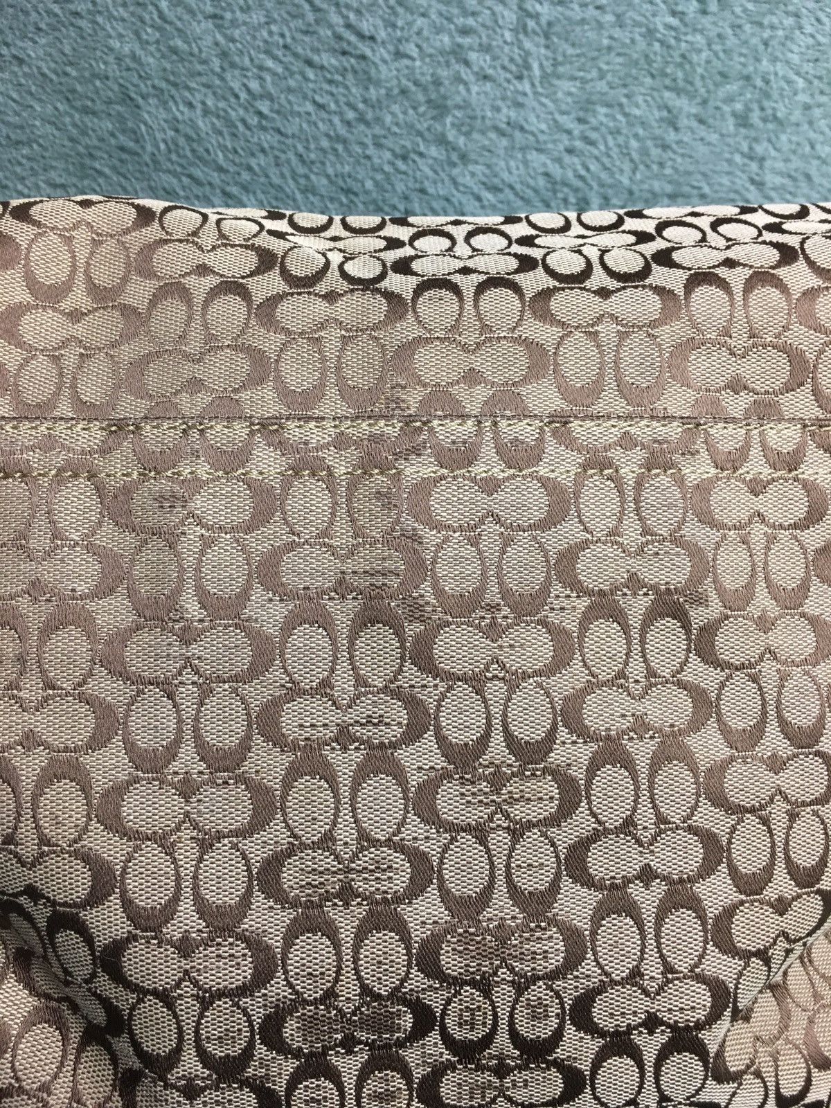 Coach COACH Vintage Monogram Logo Canvas Messenger Shoulder Bag Size ONE SIZE - 7 Thumbnail