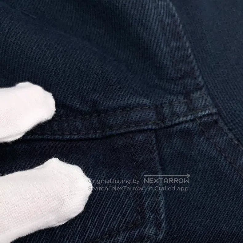 Acne Studios Acne Studios Dark Blue Cotton Lapel Long Sleeve Denim Jack Size US M / EU 48-50 / 2 - 8 Thumbnail