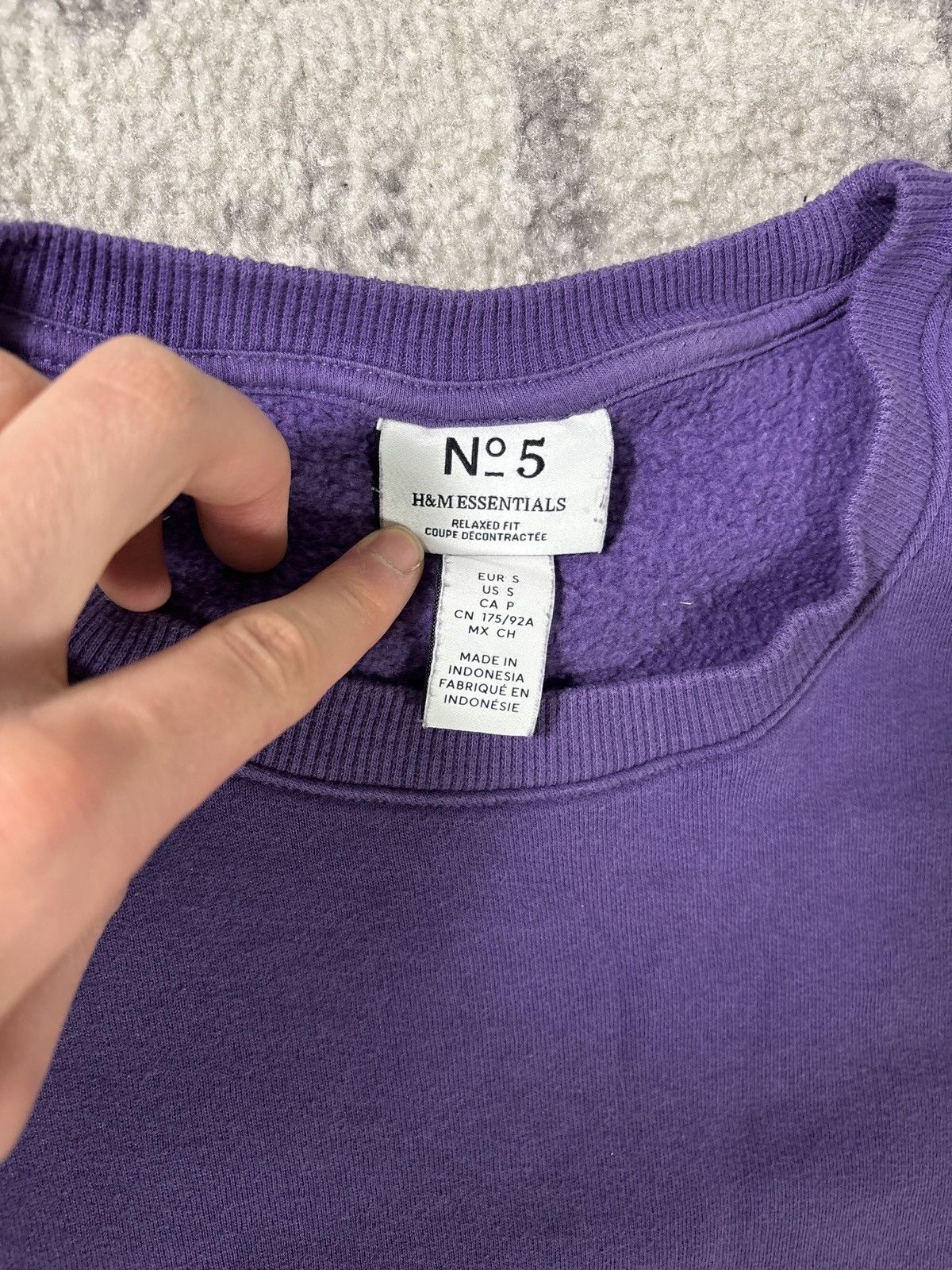 H&M PURPLE SWEATER Size US S / EU 44-46 / 1 - 4 Thumbnail