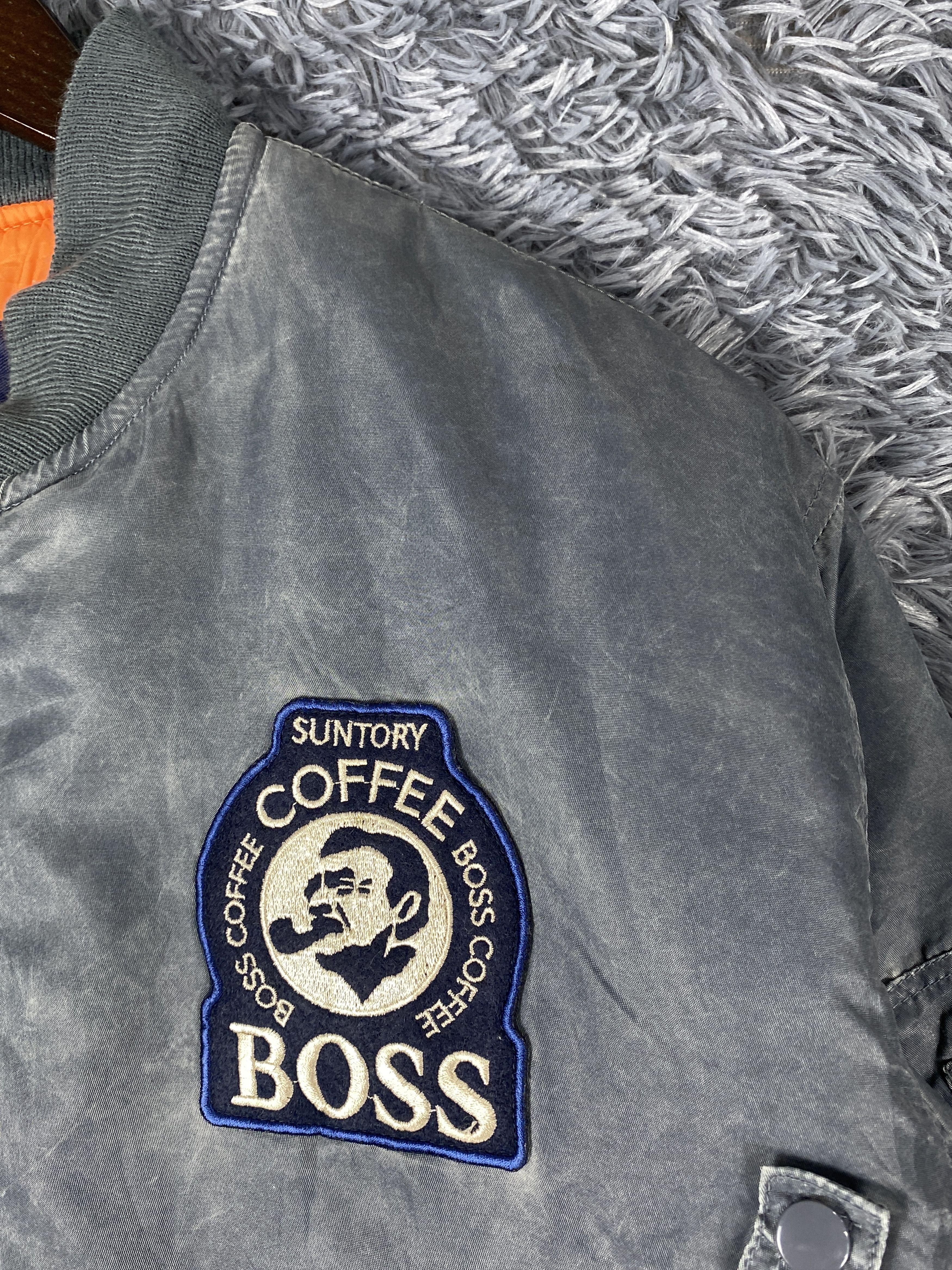 Japanese Brand Vintage Suntory Coffee Boss Sun Faded Bombers Jacket K0089 Size US L / EU 52-54 / 3 - 4 Thumbnail