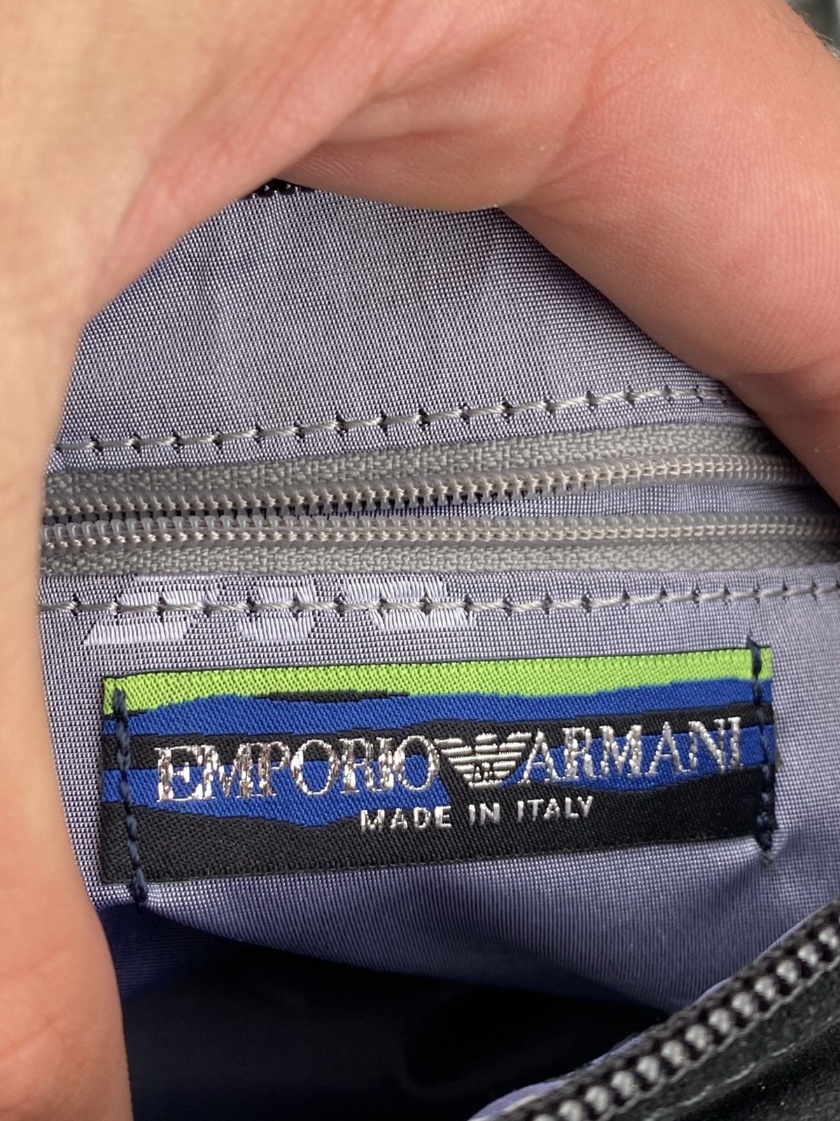 Emporio Armani Emporio Armani 80s Suede Handbag Size ONE SIZE - 11 Thumbnail