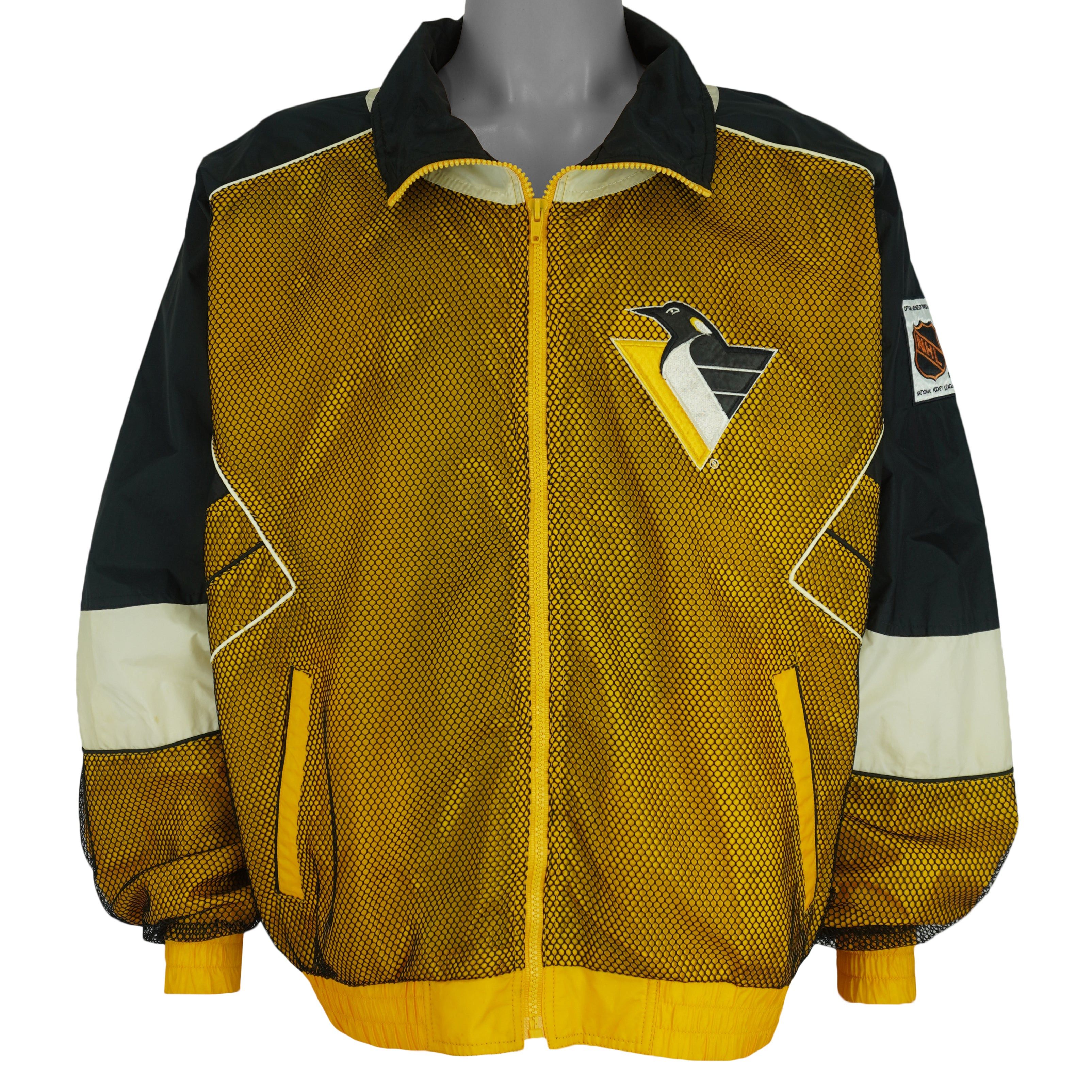 Pro Player NHL - Pittsburgh Penguins Windbreaker 1990s Size US XL / EU 56 / 4 - 1 Thumbnail