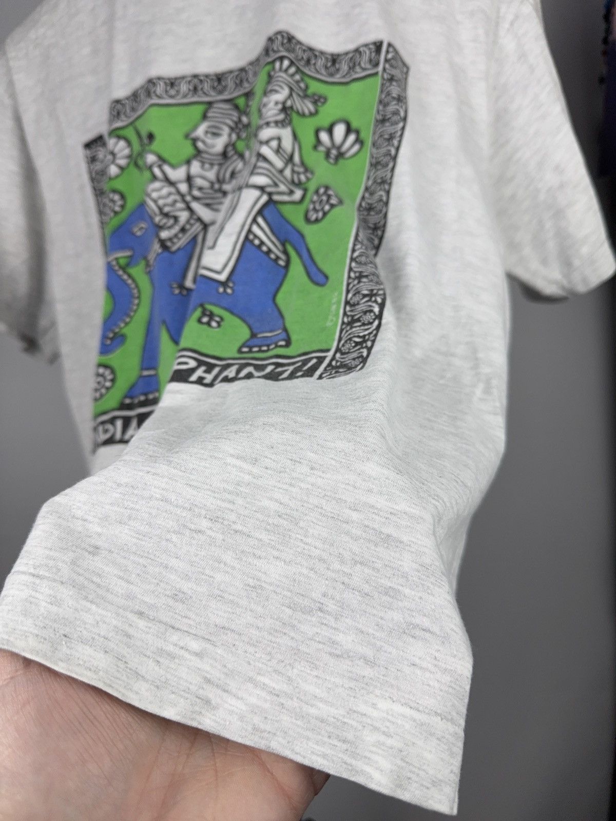 Vintage Vintage 90s Tantra India Elephant Folk Art Graphic T-Shirt Size US S / EU 44-46 / 1 - 8 Thumbnail