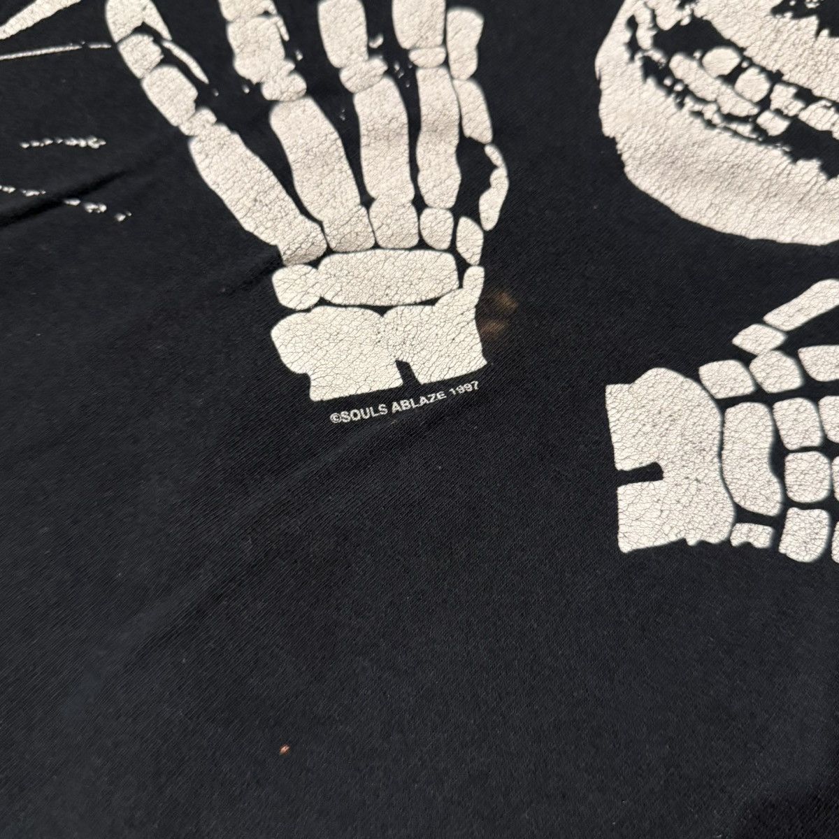 Misfits 90s Misfits Thrashed Faded Skull Blood Band Tee ERD Grunge Size US XL / EU 56 / 4 - 4 Thumbnail