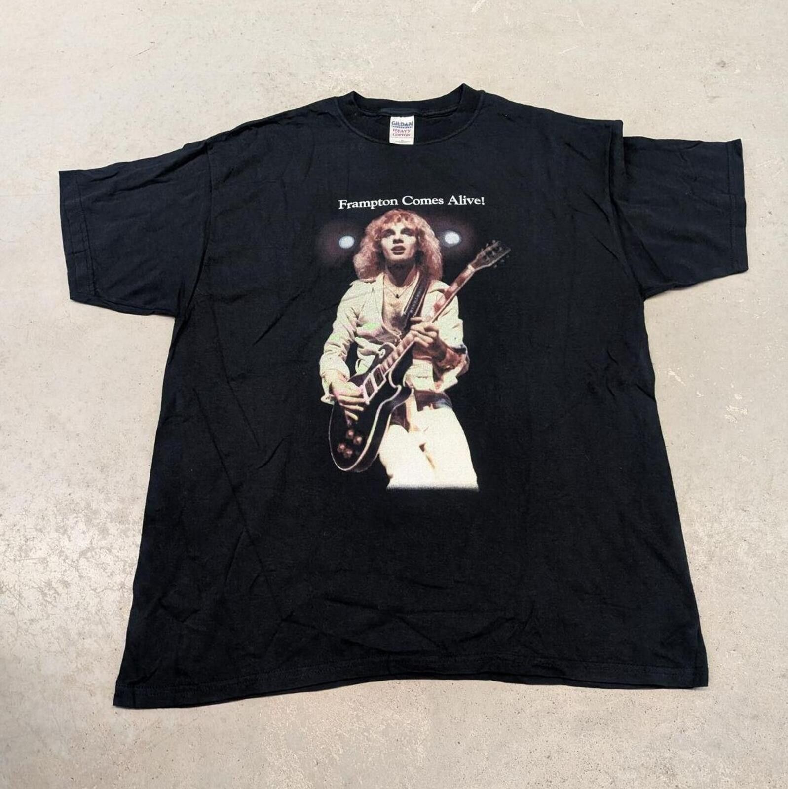 Gildan Vintage Peter Frampton Comes Alive Record Store T-shirt Size US XL / EU 56 / 4 - 1 Thumbnail