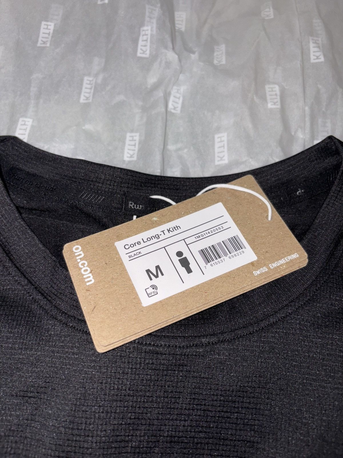 Kith × On Kith x On Core Long Sleeve Tee Black Size US M / EU 48-50 / 2 - 5 Thumbnail