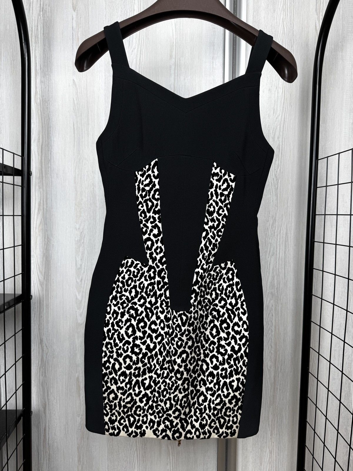 Antonio Berardi Antonio Berardi animal pattern white black mini dress Size S / US 4 / IT 40 - 2 Thumbnail