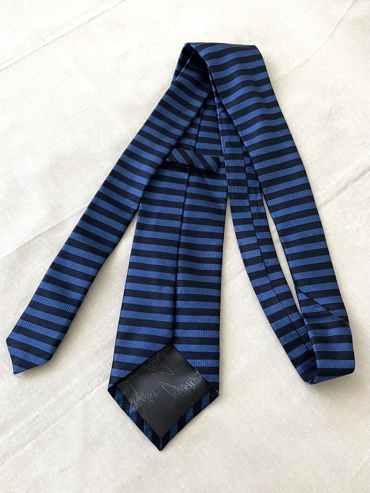 Vivienne Westwood Vivienne Westwood Blue Stripes Silk Necktie Size ONE SIZE - 7 Thumbnail