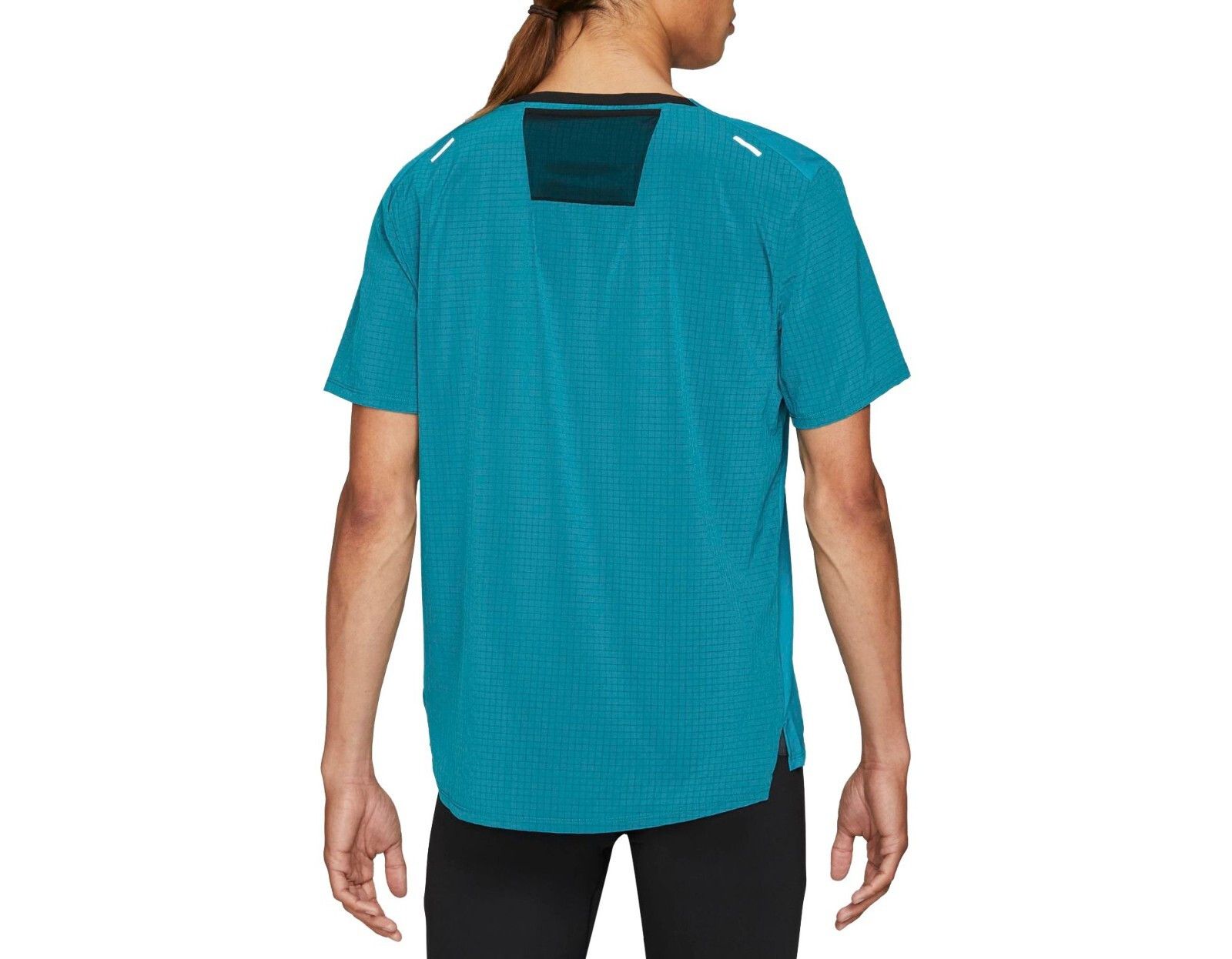 Nike Nike Men's Rise 365 Trail Short Sleeve Shirt Green Size US XXL / EU 58 / 5 - 2 Thumbnail
