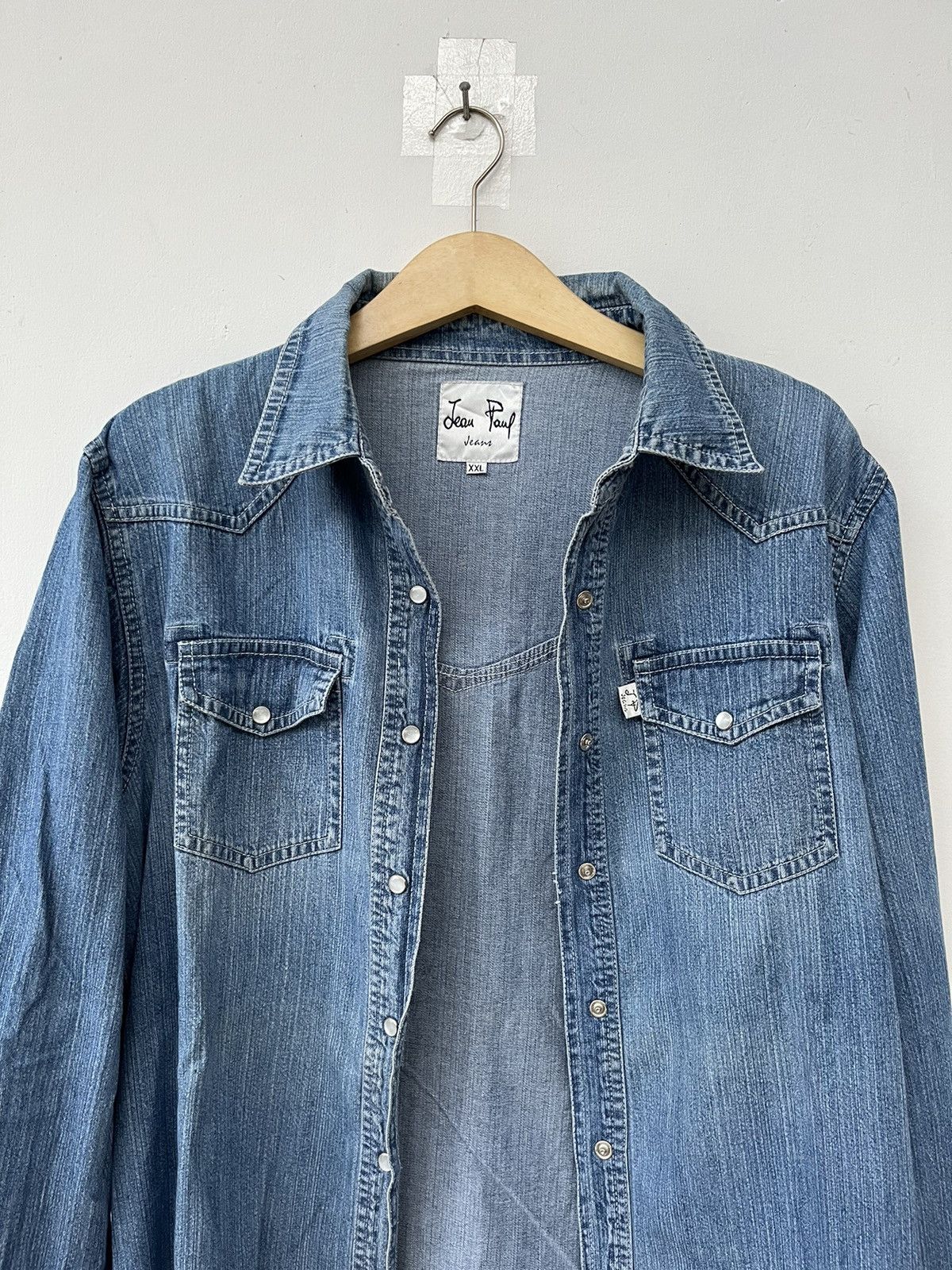 Jean Paul Gaultier Vintage JPG Cowboy Denim Shirt Size US XXL / EU 58 / 5 - 4 Thumbnail