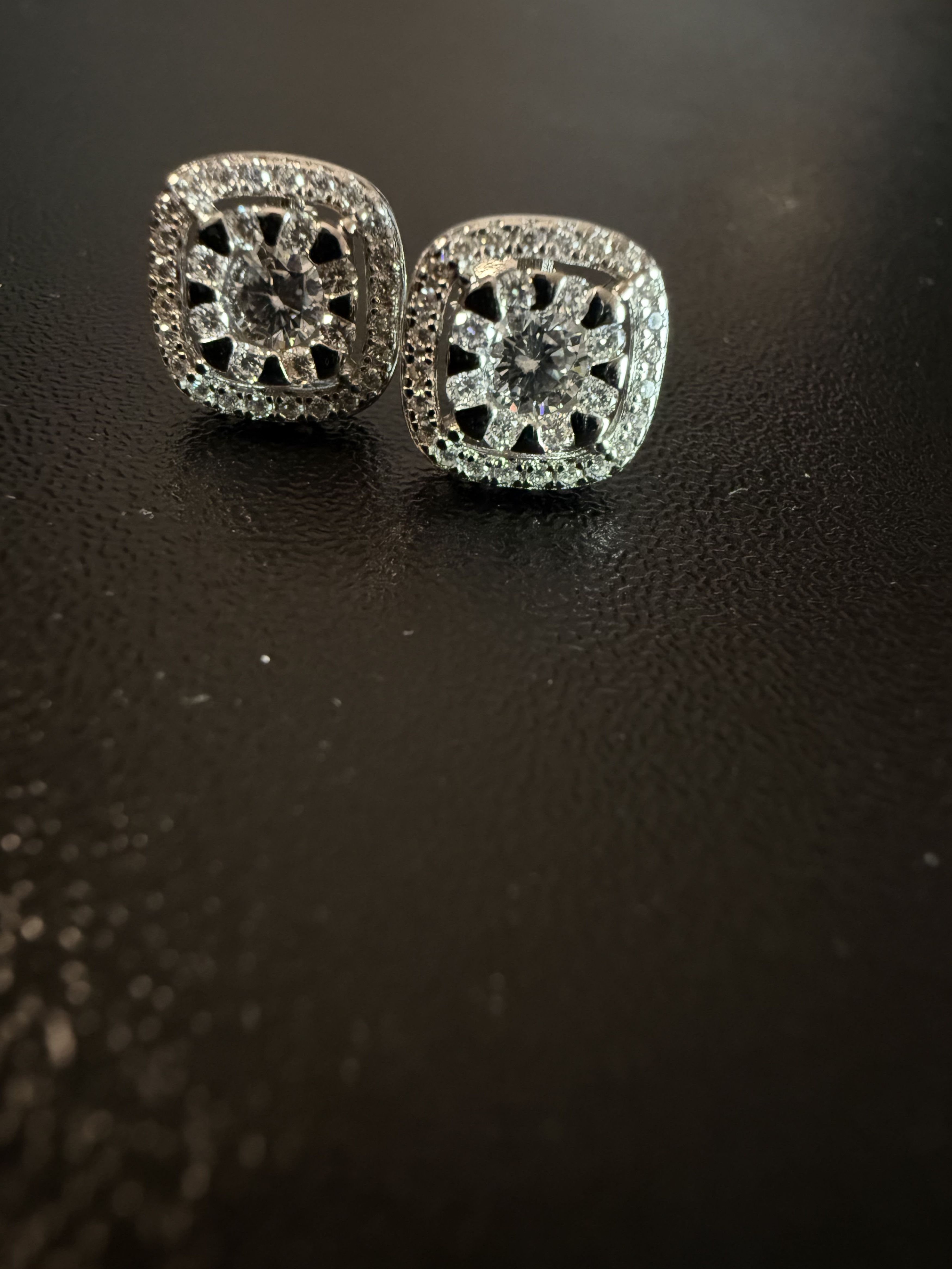 Other Crystal Polar Crown Moissanite 925 silver mens earrings Size ONE SIZE - 2 Thumbnail