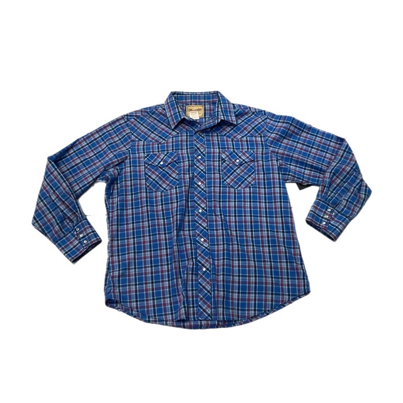 Wrangler Wrangler Western Pearl Snap Long Sleeve Shirt Size US XL / EU 56 / 4 - 1 Thumbnail