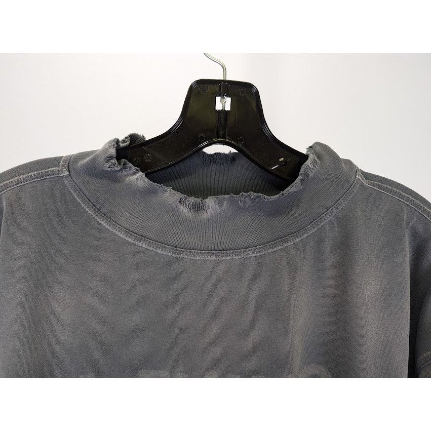 Palm Angels o1rshd1 Atcs Garment Dye Boxy T-Shirt in Black / White Size US XL / EU 56 / 4 - 3 Thumbnail
