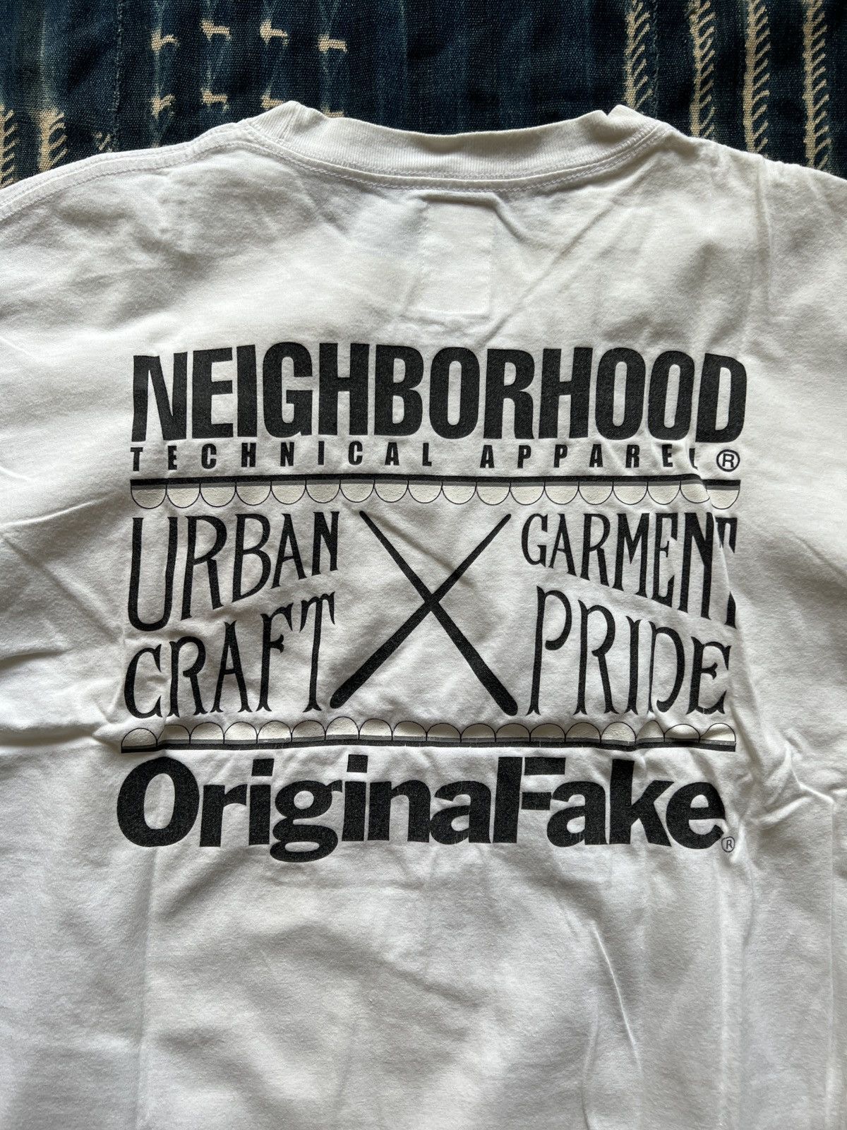 Original Fake Neighborhood X Kaws Original Fake Cross Logo T-shirt 2010ss Size US M / EU 48-50 / 2 - 10 Thumbnail