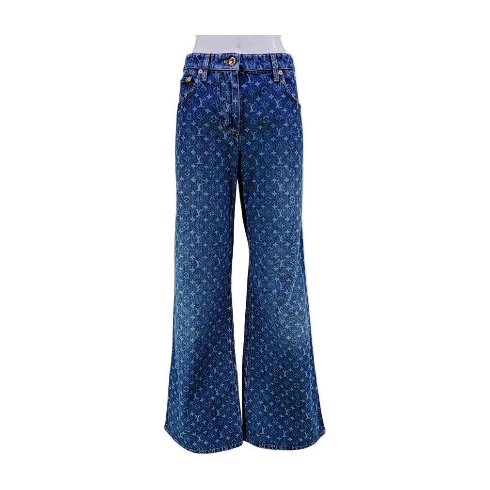 Louis Vuitton Louis Vuitton Monogram Denim Jeans Size 40 Size 27" / US 4 / IT 40 - 1 Thumbnail