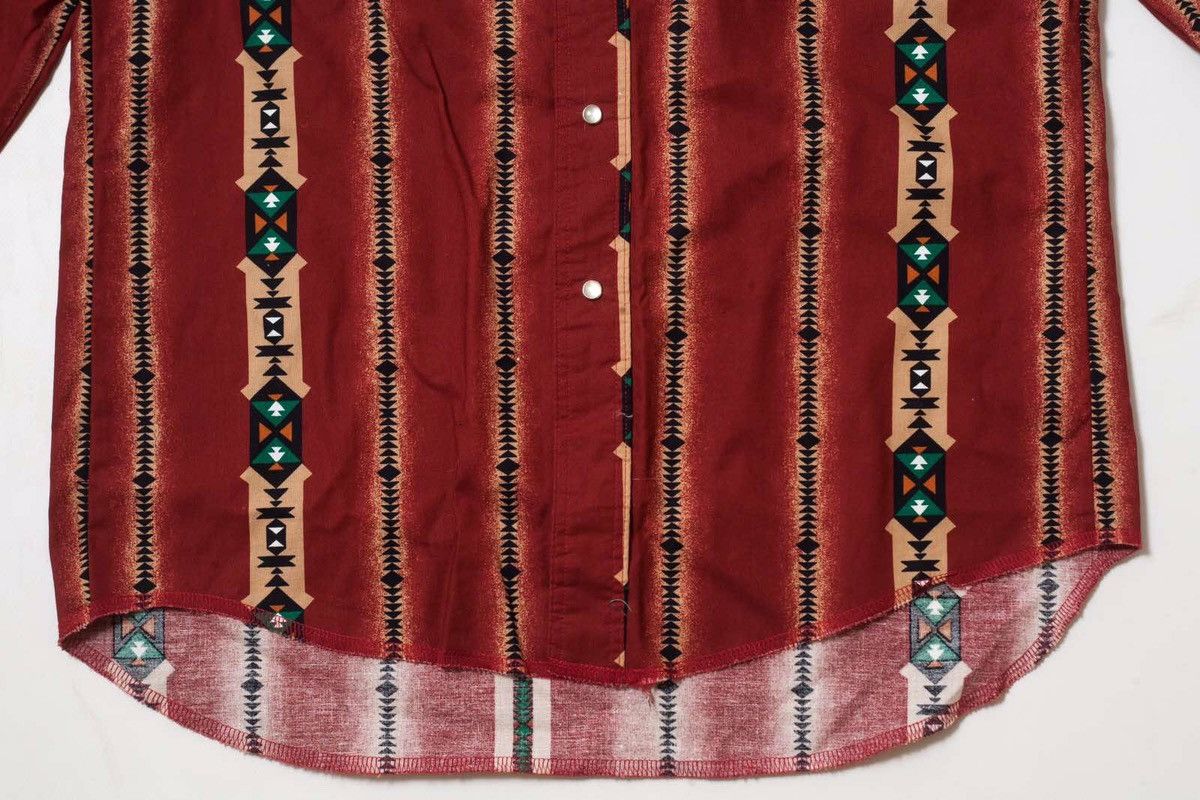 Wrangler Wranlger Pearl Snap Vintage Aztec Shirt Size US M / EU 48-50 / 2 - 4 Thumbnail