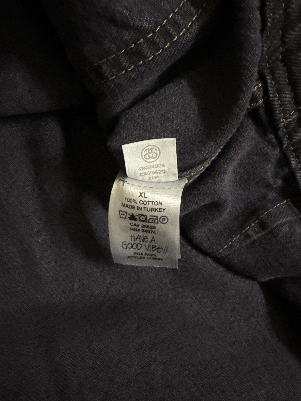 Stussy Stussy Zip Work Denim Jacket Size US XL / EU 56 / 4 - 6 Thumbnail