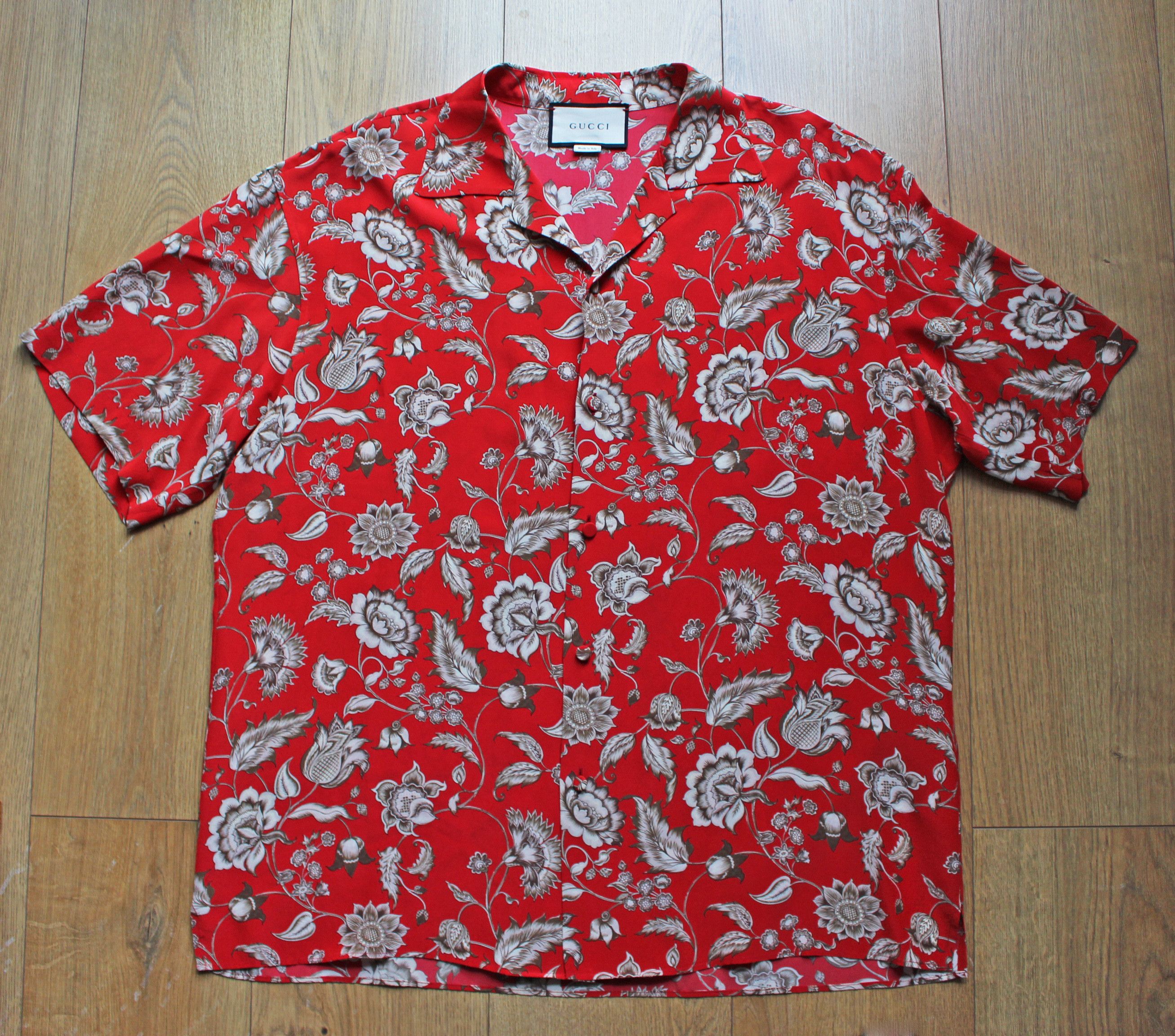 Gucci FREE SHIPPING!! - Silk floral shirt Size US XL / EU 56 / 4 - 2 Thumbnail
