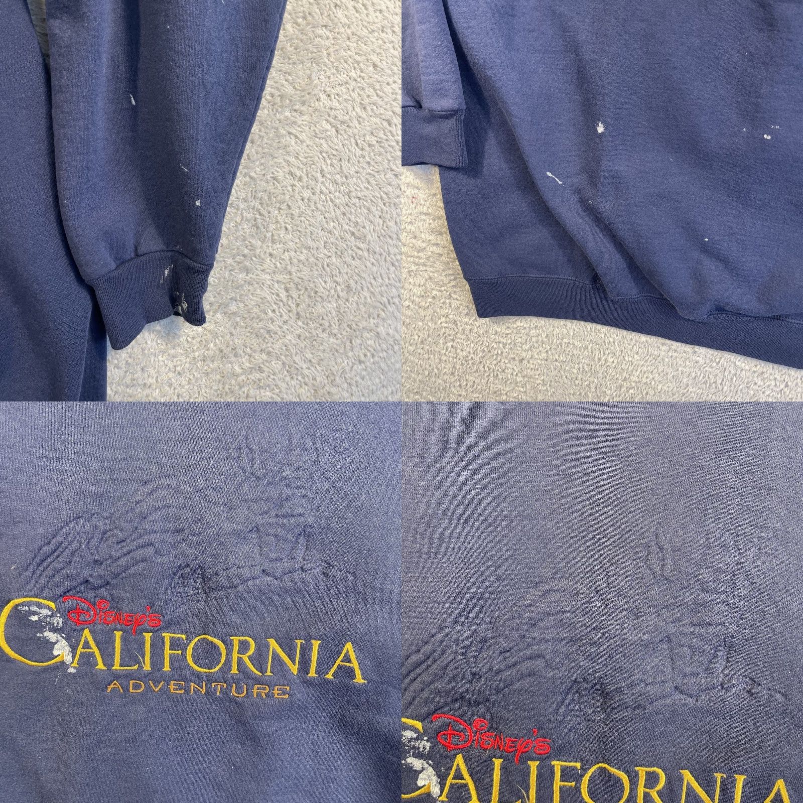 Disney VINTAGE Disney California Adventure Crewneck Sweatshirt Adult Large Blue USA Y2K Size US L / EU 52-54 / 3 - 9 Thumbnail