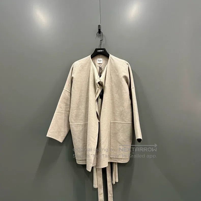 Hermes Hermes Oatmeal color cashmere bathrobe coat Size XS / US 0-2 / IT 36-38 - 1 Thumbnail